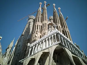 Modernista Prints: The Sagrada Familia Basilica, Barcelona, Spain, 2020. Creator: Ethel Davies