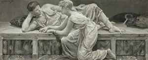 Will Hicok Low Prints: She Nothing Said, But Pale and Meek, Arose and Knelt Before Him, 1885. Creator: Will H