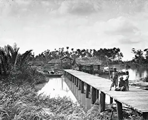 Stilts Prints: Saigon, Cochin China [Vietnam], 1867. Creator: John Thomson