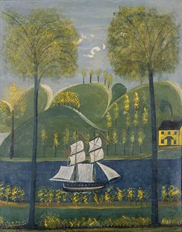 Under Full Sail, second quarter 19th century. Creator: Unknown