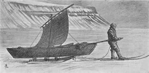 August Collection: A Sail with Sledges. South of Cape Richthofen. 6 June, 1896, (1897). Artist: August Eiebakke