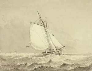 Sailboat at Sea, n.d. Creator: Dominic Serres