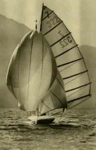 Yachting Collection: Sailing on the Attersee, Upper Austria, c1935. Creator: Unknown