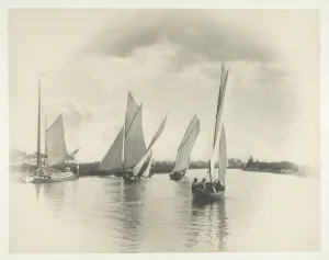 A Sailing Match at Horning, 1885, printed 1886. Creator: Peter Henry Emerson A Sailing Match at Horning, 1885, printed 1886. Creator: Peter Henry Emerson