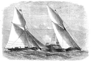 Edwin Weedon Prints: Sailing-match of the Royal Thames Yacht Club, 1868. Creator: Unknown