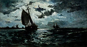 Ny Carlsberg Glyptotek Gallery: Sailing Ship in the Moonlight