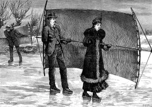 Skate Prints: Sailing on skates, 1880. Creator: William James Palmer