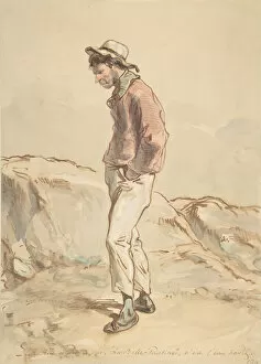 Chevallier Gallery: A Sailor Standing on the Shore, 1859-60. Creator: Paul Gavarni