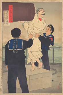 Chino Japanese War Of 1894 1895 Prints: Sailor Tanaka Ichitaro, from the series Mirror of Army and Navy Hero