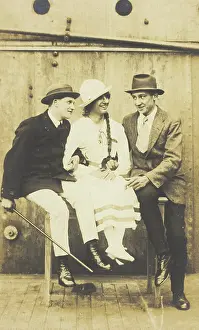 Laughter Prints: Sailors, one in drag, performing 'The Rivals'