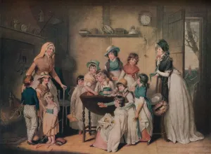 Back Door Prints: The Sailors Orphans: or The Young Ladies Subscription, 1800, (1919). Artist: William Ward