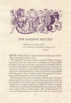 The Sailors Return, 1952. Creator: Shirley Markham The Sailors Return, 1952. Creator: Shirley Markham