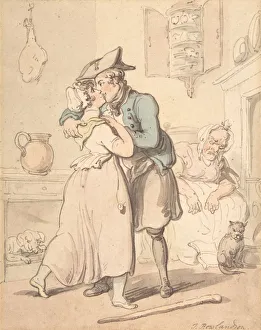 On Leave Prints: The Sailors Return from Active Service, 1780-1827. Creator: Thomas Rowlandson