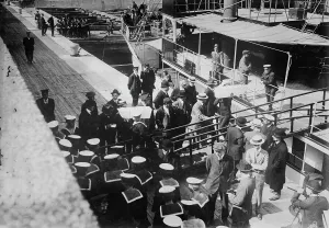 Solemn Prints: Sailors taking children in coffins from LADY GREY at Quebec