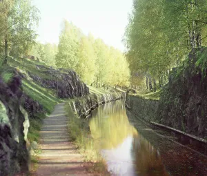 Finland Europe Prints: On the Saimaa Canal, Finland, between 1905 and 1915