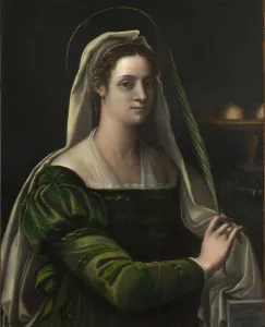Sebastiano Prints: Saint Agatha, c. 1540. Artist: Piombo, Sebastiano, del (1485-1547)