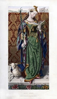 Agnes Collection: Saint Agnes, c1520, (1843).Artist: Henry Shaw