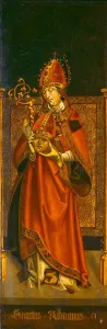 Bishops Mitre Collection: Saint Alban of Mainz, c. 1500 / 1525. Creator: Unknown