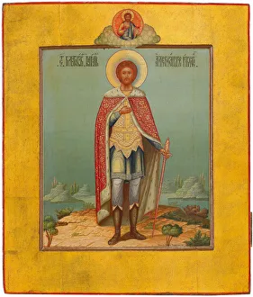 Saint Alexander Nevsky, 19th century. Artist: Chirikov, Osip Semionovich (?-1903) Saint Alexander Nevsky, 19th century. Artist: Chirikov, Osip Semionovich (?-1903)
