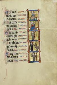Crook Prints: Saint Anastasia Enthroned: Saint Petronilla: Abbess Benedicta with a Crosier