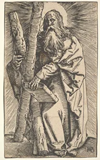 Grien Hans Baldung Prints: Saint Andrew, 15th-16th Century. Creator: Hans Baldung