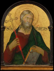 Di Martini Simone Prints: Saint Andrew, ca. 1317-19. Creator: Workshop of Simone Martini