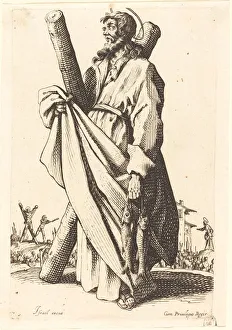 Saint Andrew, published 1631. Creator: Jacques Callot