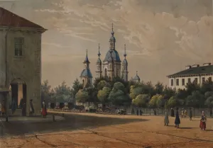 The Saint Andrews Cathedral in Saint Petersburg, c. 1833