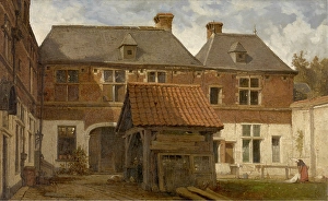 Outhouse Prints: Saint Anna Almshouse in the Otto Veniusstraat Antwerp