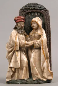 Joachim St Prints: Saint Anna and Saint Joachim, German, ca. 1430-50. Creator: Unknown