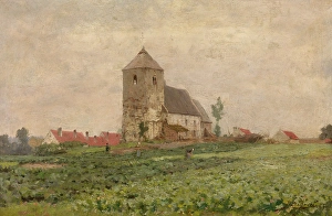 Church Tower Prints: Saint Anne Chapel in Oudergem, 1885. Creator: Jean Baptiste Degreef