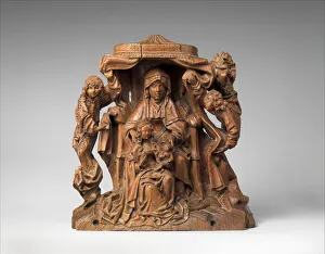 Limewood Prints: Saint Anne with the Virgin and Child, German, ca. 1475-1500. Creator: Unknown