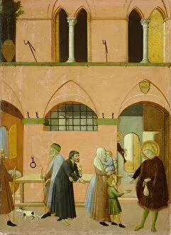 Ansano Di Pietro Di Mencio Gallery: Saint Anthony Distributing His Wealth to the Poor, c. 1430 / 1435