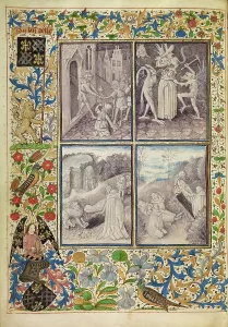 Burying Prints: Saint Anthony Giving his Belongings to the Poor: Anthony Tormented by Demons