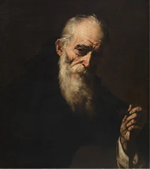 Ascetic Prints: Saint Anthony the Great, 1638. Creator: Ribera, Jose, de (1591-1652)