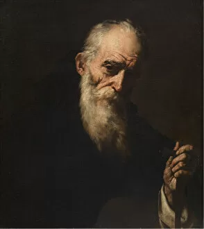 Christian Monk Collection: Saint Anthony the Great, 1638. Creator: Ribera, Jose, de (1591-1652)