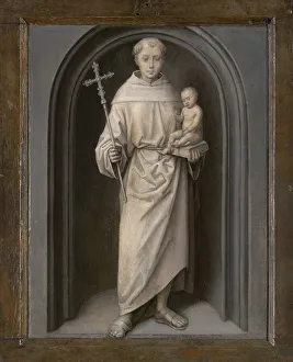 Anthony Of Padua St Prints: Saint Anthony of Padua, 1485 / 90. Creator: Hans Memling