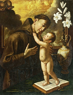 Saint Anthony of Padua with Baby Jesus, 18th century. Creator: Unknown