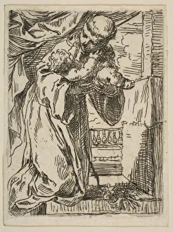 Anthony Of Padua St Gallery: Saint Anthony of Padua holding the Christ Child, ca.1635-1636. Creator: Simone Cantarini