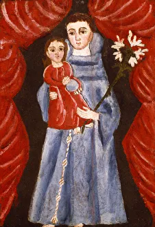 Saint Anthony of Padua, late 18th century. Creator: Eighteenth-Century Novice Saint Anthony of Padua, late 18th century. Creator: Eighteenth-Century Novice
