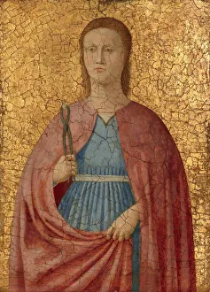 Pliers Prints: Saint Apollonia, c. 1455 / 1460. Creator: Piero della Francesca