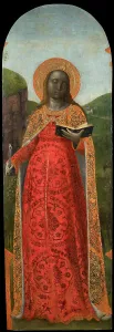 Bresciarenaissance Prints: Saint Apollonia, c1490-1495. Creator: Foppa, Vincenzo (active 1456-1516)