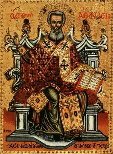 Episcopal Prints: Saint Athanasius, 1728. Creator: Georges Hierodiacre