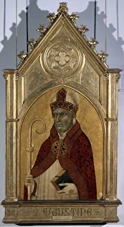 St Augustine Gallery: Saint Augustine, 1320s. Artist: Simone Martini