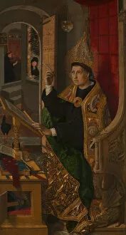Mitre Collection: Saint Augustine, 1477 / 85. Creator: Bartolome Bermejo