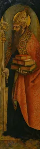 Saint Augustine, 1480s. Artist: Crivelli, Carlo (c. 1435-c. 1495) Saint Augustine, 1480s. Artist: Crivelli, Carlo (c. 1435-c. 1495)