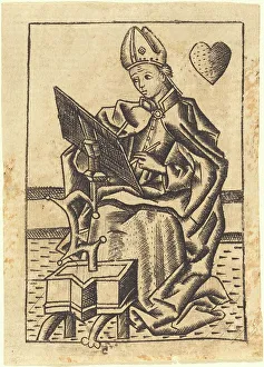 Augustine St Prints: Saint Augustine, c. 1450/1460. Creator: Master with the Banderoles