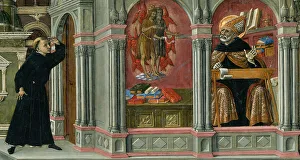 Saint Augustines Vision of Saints Jerome and John the Baptist, 1476