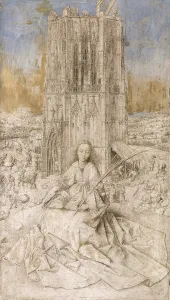 Great Martyr Barbara Prints: Saint Barbara, 1437. Creator: Jan van Eyck