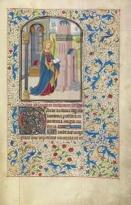 Vrelant Guillaume Prints: Saint Barbara; Arenberg Hours, early 1460s. Creator: Willem Vrelant